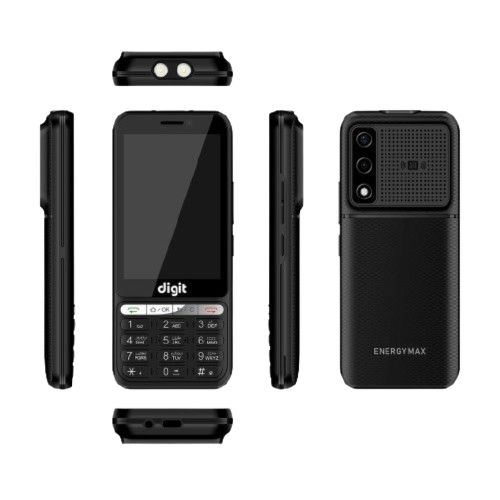 Jazz Digit 4G Energy Max - 3.5 Inch Ips Touch Display - Battery 3000 mAh - Dual Sim - Wifi Hotspot - 1GB RAM - 8GB ROM - Video Calling - Touch & Type - Dual Sim 4g