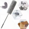2.5m Long Handle Room Cleaning Dust Brush Detachable Feather Dusters Clean Duster Box Window Grey Hand Sustainable Stretchable. 