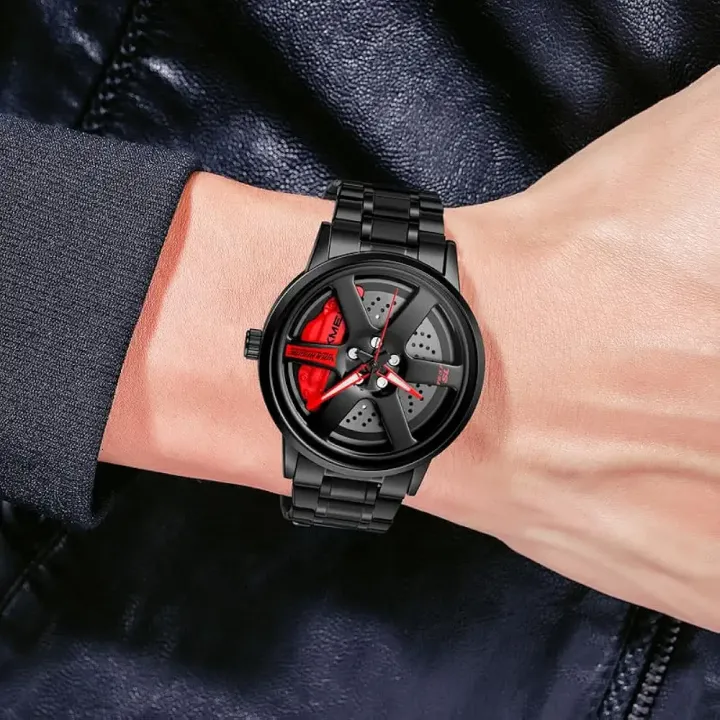 Skmei%201787%20Men's%20Analog%20Sports%20Watch%20Rolling%20Wheel%20Dial,%20Stainless%20Steel%20Strap,%20Water%20Resistant%20Brake%20Disc%20Design%20Wristwatch%20-%20Image%207