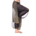 Chiffon Belly Dance Harem Pants Arabic Halloween Lantern Shiny Sequins Pants Fancy Pants Bloomers Trousers For Dancing Women.