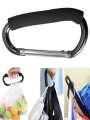 1PC Sturdy And Durable Multifunctional Stroller Hook With EVA Handle - Durable Aluminum Alloy For Shopping And Storage Accessori. 