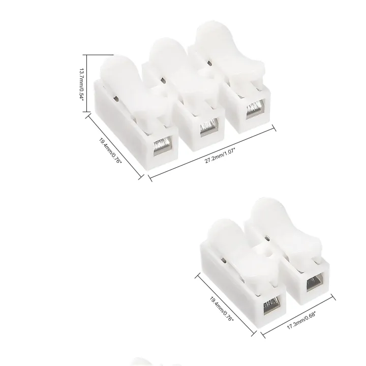 20pcs%20Wire%20Connectors%20CH-2%20CH-3%20No%20Solding%20Welding%20Quick%202P%203P%20Cable%20Wire%20Connector%20No%20Screw%20Terminal%20Block%20Spring%20Clamp%20-%20Image%205
