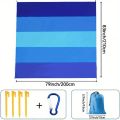1pc Oversized Waterproof Beach Blanket for 4-7 Adults - Quick Drying Sandproof Picnic Mat for Outdoor Travel Camping Lightweight. 