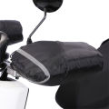 Motorcycle Handlebar Gloves with Reflective Strip Windproof Thermal Handle Bar Cover for ATV/Snowmobile/Scooter. 