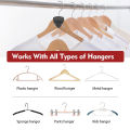 Upgraded 40lbs (Max) Heavy Duty Triangle Hanger Hooks Space Saving Hanger Connector Hook Plastic Hanger for Closet Organizer. 