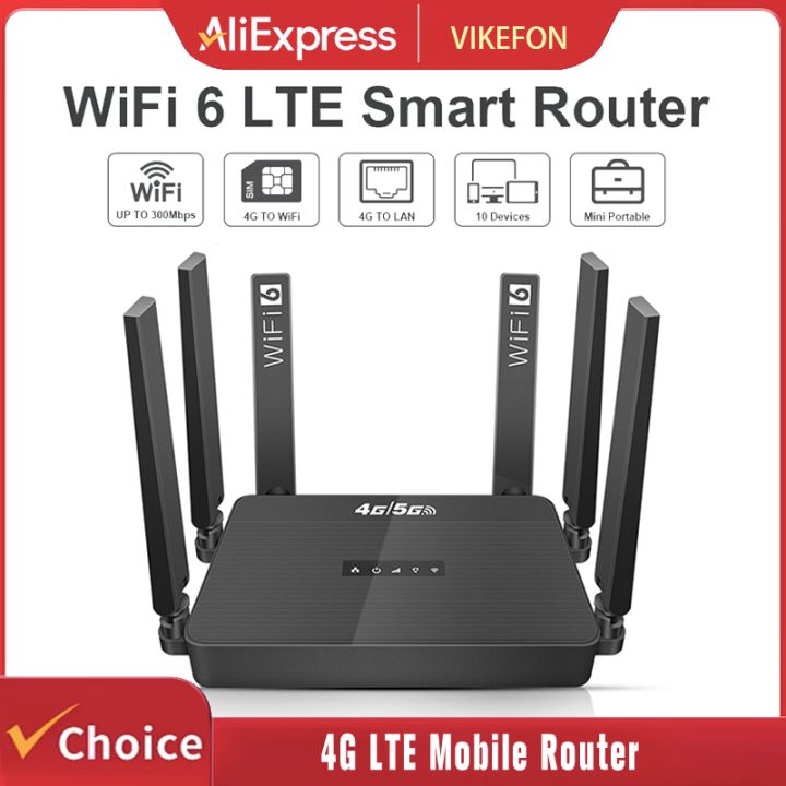 WiFi6 Router 4G LTE Russian Router 300Mbps Modem 4G WiFi Router ...