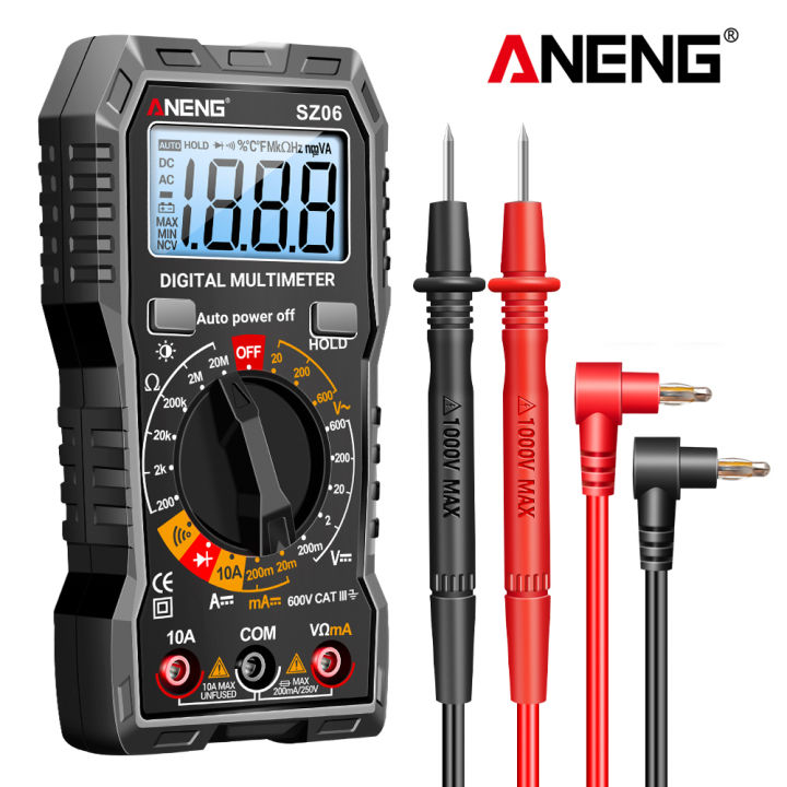 ANENG SZ06 Digital Multimeter AC/DC Voltage Auto Tester Current Ammeter
