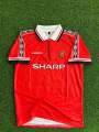 Premium Quality David Beckham Man United Sharp Retro Jersey. 