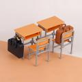 3/6PCS 1/12 Dollhouse Miniature Classroom Backpack Ornaments Leisure Vintage Mini Desk Simulation Schoolbags Furniture Model. 