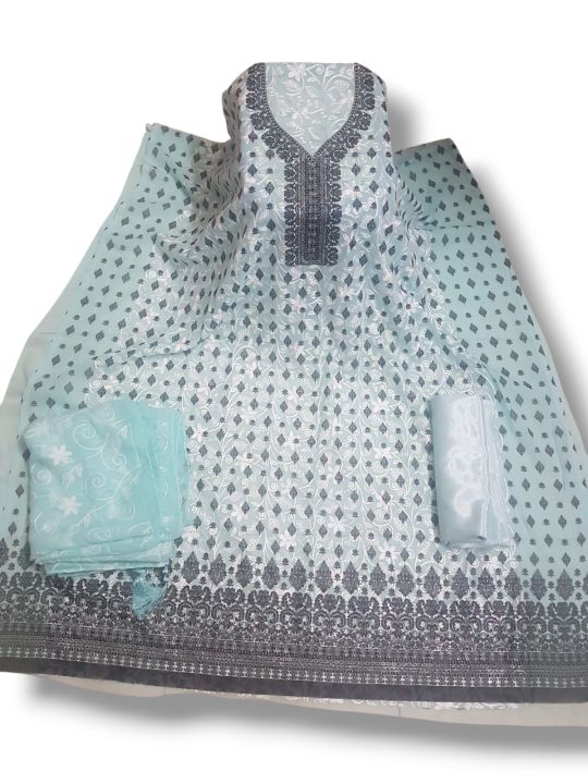 Flora  Women's new collation for this eid 2025. Cotton fabric we have 2 colours Yallow and Green