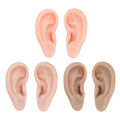Silicone Human Ear Model 1 Pair Silicone Ear Model Soft Flexible Simulation Ear Model for Earrings Display Ear Piercing Exercise. 