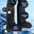 S-XXL High Tube Waterproof Anti-Slip Rain Boot Shoes Cover Cycling Hiking Reusable Rain Snow Overshoes Shoes Pant Protectors. 