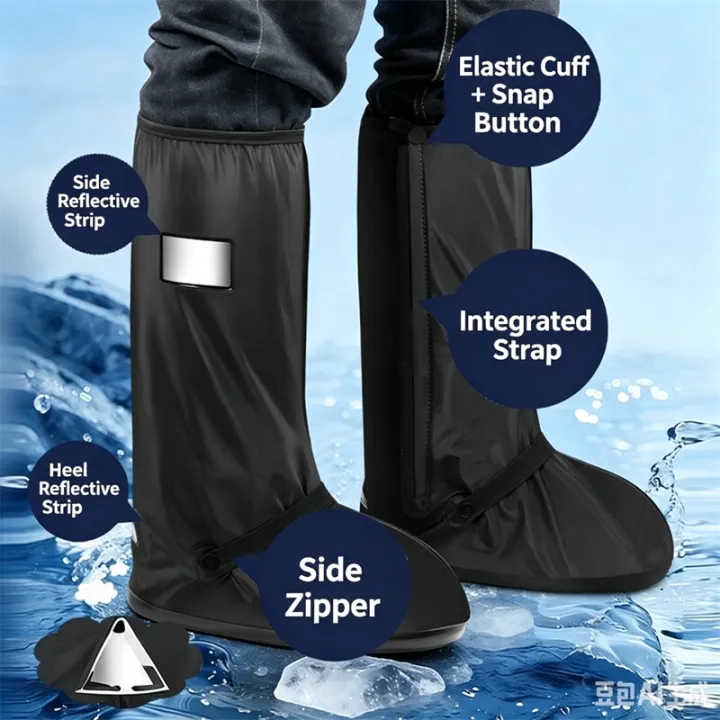 S-XXL%20High%20Tube%20Waterproof%20Anti-Slip%20Rain%20Boot%20Shoes%20Cover%20Cycling%20Hiking%20Reusable%20Rain%20Snow%20Overshoes%20Shoes%20Pant%20Protectors%20-%20Image%204