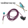 Budgie Bird Harness for Parrot Training | Adjustable Soft Rope Leash for Budgerigar, Lovebird & Small Parrots | Safe Outdoor Flying Training Harness | Comfortable & Lightweight Design. 