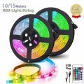 LED Strip Lights 10M 15M USB 24-key Infrared Remote Control RGB Multi-color Christmas Holiday Lights Room Decoration LED Strip. 