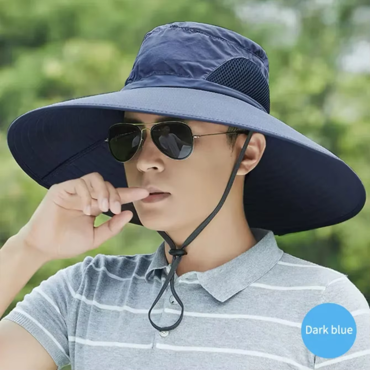 15cm%20Large%20Cap%20Polyester%20Sun%20Hat%20UV%20Protection%20Breathable%20Mesh%20Cap%20Foldable%20Fisher%20Hat%20Outdoor%20Fishing%20Hiking%20Beach%20Caps%20-%20Image%207