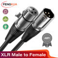 3Pin XLR Cable Male to Female Sound Cannon Microphone Cable for Mixer Amplifier Balanced Analog Audio Cord XLR Extension Cable.