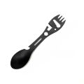 Camping Utensils Set Stainless Steel Outdoor Survival Gear 5 in 1 Tableware Travel Hiking Cutlery Fork Spoon Opener. 