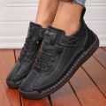 Women's Boots Mid Top for Summer British Style Retro Anti Slip Workwear Shoes Fashionable Luxurious Design Couple's Loafers.