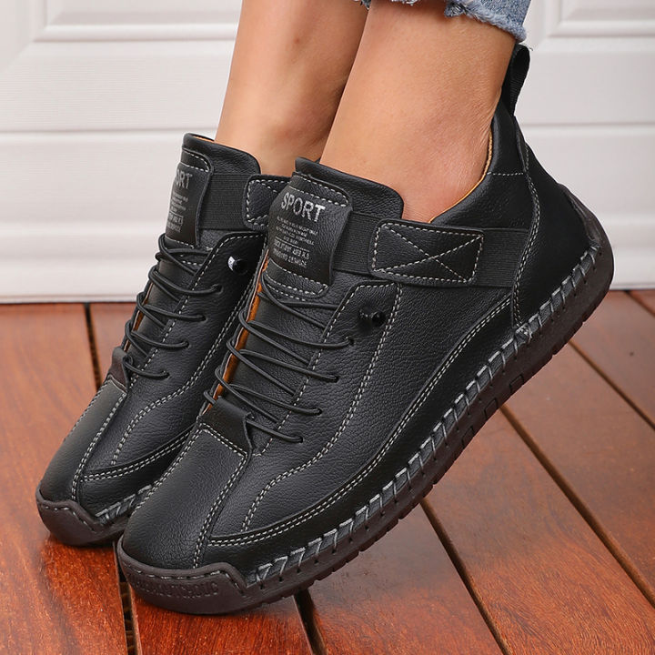Women's%20Boots%20Mid%20Top%20for%20Summer%20British%20Style%20Retro%20Anti%20Slip%20Workwear%20Shoes%20Fashionable%20Luxurious%20Design%20Couple's%20Loafers%20-%20Image%207