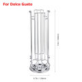 LMETJMA 360-degree Rotation 24 Dolce Gusto Coffee Capsule Holder Coffee Capsule Stand Coffee Capsule Storage Rack JT222.