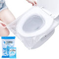 50/100PCS Biodegradable Disposable Plastic Toilet Seat Cover Portable Safety Travel Bathroom Toilet Paper Pad Bathroom Accessory. 