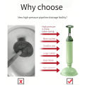 Silicone Toilet Pipe Plunger Vacuum Suction Cups Multifunction High Pressure Pump Anti Clogging Bathroom Kitchen Sink Unclog. 