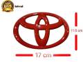 * Value promotion * Toyota red logo sign size 12- 13- 14- 15- 16 -17 19 cm, 1 item *. 