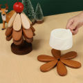 Tree Insulation Mat Solid Wood Dining Table Anti Scalding Mat Pot Mat Festival Gift Creative And Personalized Home Decoration. 