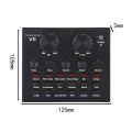 V8 Sound Card Audio Set Interface External Usb Live Microphone Sound Card Bluetooth Function For Computer Pc Mobile Phone Singin. 