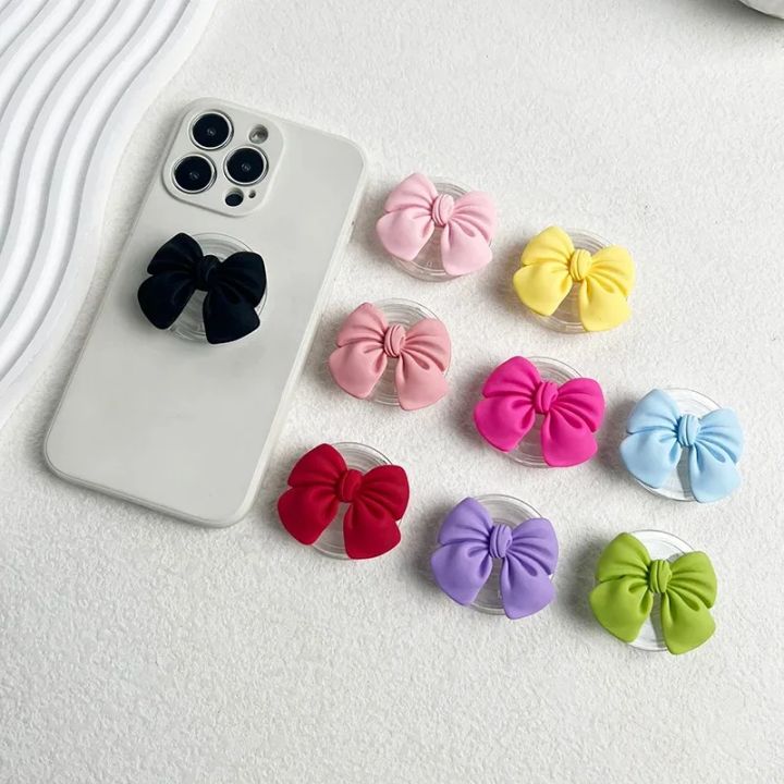 Korean%20Cute%20Colorful%20Bowknot%20Phone%20Holder%20Griptok%20Finger%20Ring%20Support%20For%20iPhone%20%20Cases%20Grip%20Tok%20Socket%20Bracket%20Girl%20%20-%20Image%202