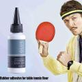 Professional Table Tennis Glue Set Water-based Glue VOC Free Ping Pong Rubber Adhesive with brush for Racket Tennis Paddle Glue. 