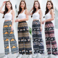 🔥 Elephant Pants 🔥 Elephant Pattern Trousers ❤️ Made in Thailand ❤️ Italian Silk Pants 🐘 ❤️ Soft and Smooth Fabric, Comfortable to Wear. Elastic Waist Pants, Long Pants, Very Popular Fashion Pants. 🎉 The Fabric Is Not Thick or Thin. You Can Be Beautif. 