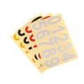 0-9 Car License Plate Reflective Number Label Stickers Waterproof Invisible Number Stickers Highly Reflective Vinyl Sticker. 