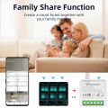 Tuya Mini 2/3/4 Gang Wifi Smart Switch 2 Way Module On Off Breaker Wireless Remote Voice Switches For Google Home Alexa Alice. 