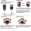 443mhz 4CH Remote Control Duplicator Key Fob Distance Remote Control 433.92MHZ Clone For Garage Door Gate With 12V 27A Battery. 