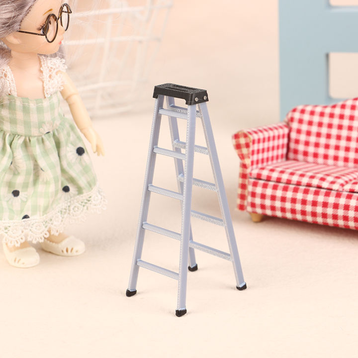 1:12%20Dollhouse%20Mini%20Plastic%20Ladder%20Model%20Dollhouse%20Furniture%20Ladder%20Decor%20Toy%20Accessories%20Micro%20Scene%20Construction%20Props%20-%20Image%203