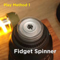 Fun 3-In-1 Game EDC Fidget Toys Personalized Skeleton Ghost Fidget Spinner Alloy Fidget Slider Stress Release Toy Sound Coin Toy.