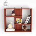 Captive Royal Wall Hanging Combo Color Wall Shelf Wood Open Book Shelf (Finish Colo.... 