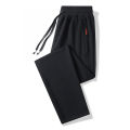 Cotton Large Size Men'S Graphic Leg Pants Wear Waist Drawstring Regular Fit Casual Sweatpants Straight Pocket For Daily Anew Bot. 