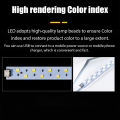 Folding Photo Studio Booth Softbox Small LED Lights Portable Folding Light Box Photo Props Double Light Strip 6 Color Backdrop. 