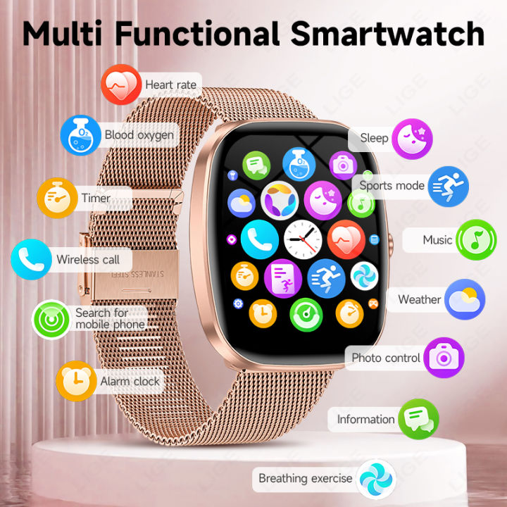 Smartwatch%20Women%20Bluetooth%20Call%20Smart%20Watch%20Heart%20Rate%20Blood%20Oxygen%20Sleep%20Monitor%20Waterproof%20Men's%20Smart%20Watches%20For%20Android%20iOS%20-%20Image%202
