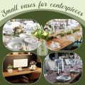 High quality large wide mouth cylindrical style plastic vase, transparent vase, suitable for table decoration, wedding, home,. 