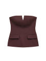 TFMLN Spring Summer Women Strapless Crop 2025 Tops Basic Sleeveless Office Lady Tops Trend Street Classic Solid Tube Tops. 
