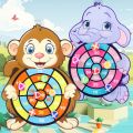 Educational Games Dart Board Baby Toy Stickey Ball Dart Indoor Sports Child Montessori Games for Children 3 to 7 Years.