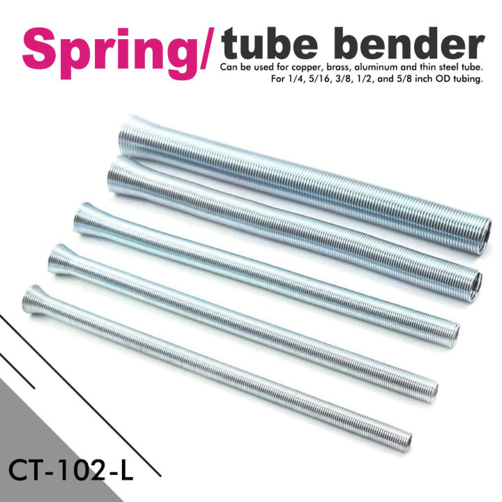 Spring Rip Bender 5 Pcs Spring Tube Bender 1/4 1/2 3/8 5/8 5/16 Inch For Copper Aluminium ...