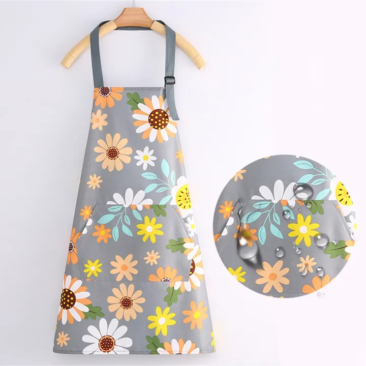 New%20Cotton%20Canvas%20Fashion%20Waterproof%20Apron%20Kitchen%20Aprons%20for%20Women%20Men%20Cooking%20Female%20Adult%20Waist%20Thin%20Breathable%20Male%20Work%20-%20Image%203