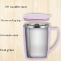 Portable Thermal Water Bottle 350ml Thermos Mug 304 Stainless Steel Coffee Cup with Handle Leak-Proof Vacuum Flask Insulated Cup. 