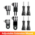 Three-Way Adjustable Arm Extension Pivot Mount For Hero 13 12 11 10 9 8 SJCAM SJ4000 AKASO Insta360 Osmo Action Camera.
