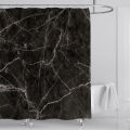 Grey Gold Marble Abstract Modern Bathroom Decoration Waterproof Washable Fabric Bathtub Deluxe Standard Shower Curtain 180 * 180. 